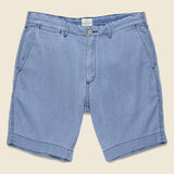 Asbury Railroad Stripe Short - Indigo - Faherty - STAG Provisions - Shorts - Striped