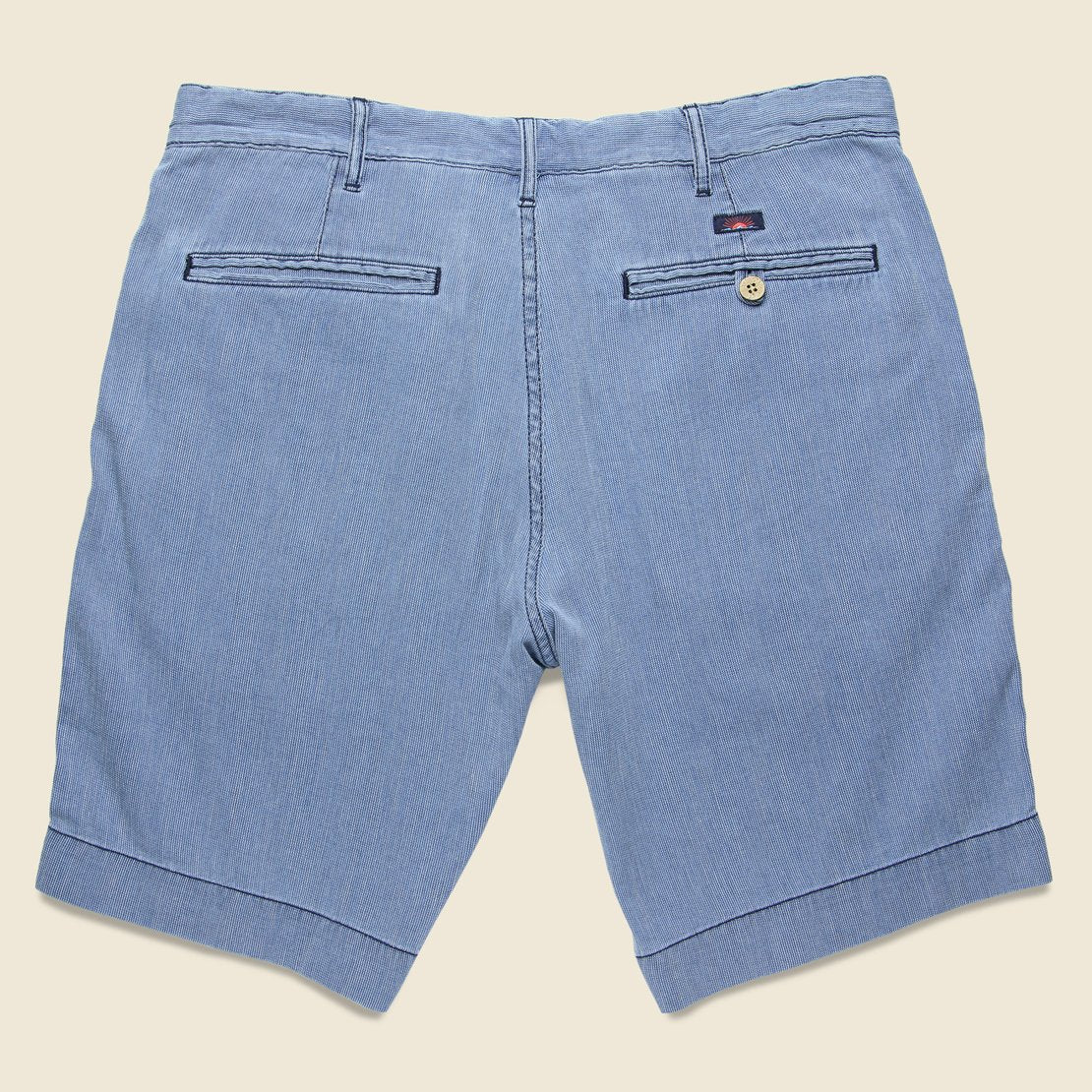Asbury Railroad Stripe Short - Indigo - Faherty - STAG Provisions - Shorts - Striped