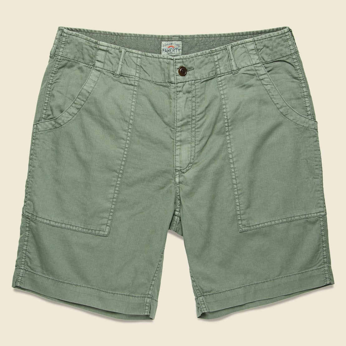 Faherty Camp Short - Olive