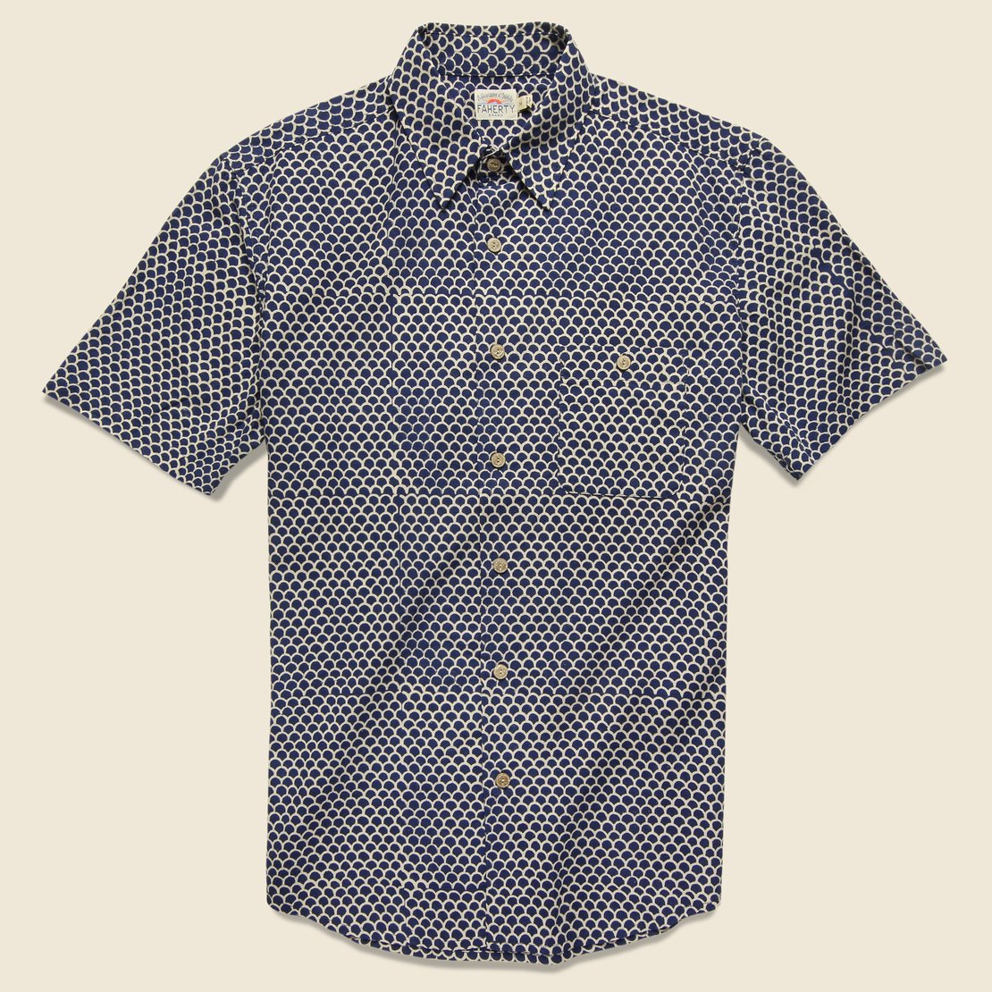Coast Shirt - Fishscale Batik - Faherty - STAG Provisions - Tops - S/S Woven - Other Pattern