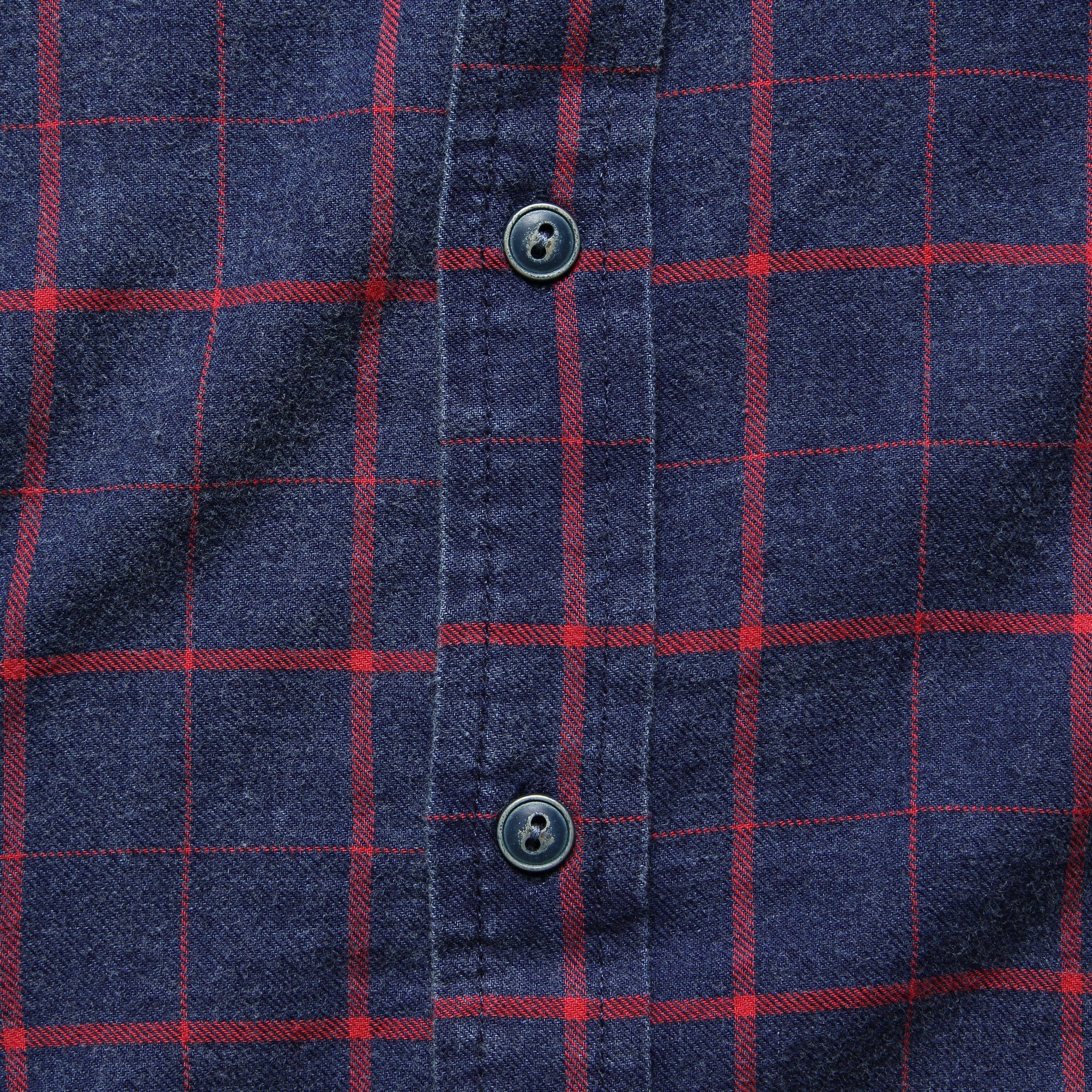 
                          Windowpane Ventura Shirt - Indigo/Red - Faherty - STAG Provisions - Tops - L/S Woven - Plaid
                        