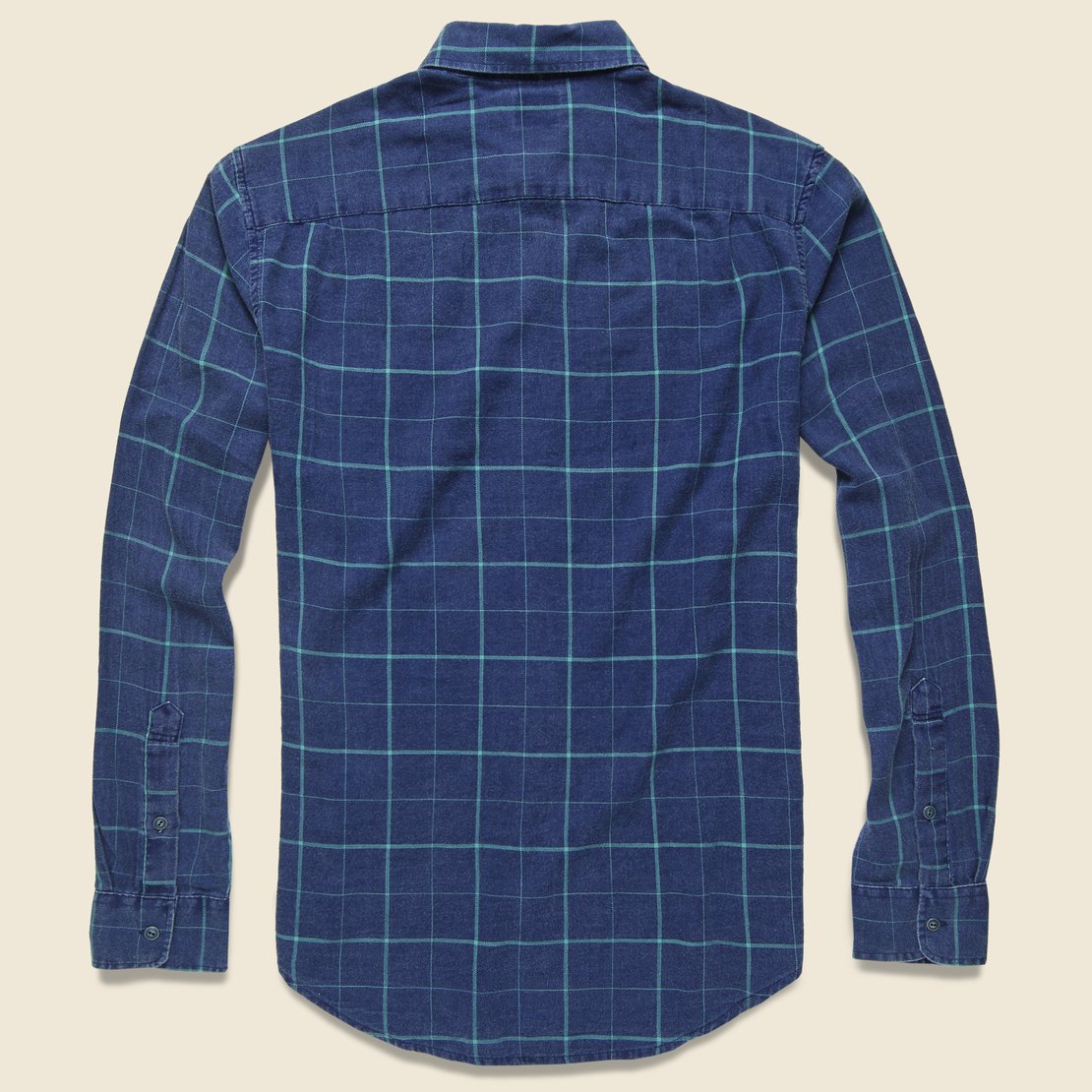 Windowpane Ventura Shirt - Indigo/Blue - Faherty - STAG Provisions - Tops - L/S Woven - Plaid