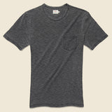 Garment Dye Pocket Tee - Black Wash - Faherty - STAG Provisions - Tops - S/S Tee
