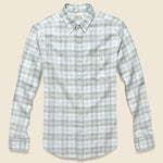 Signature Washed Twill Shirt - Grey/Cream - Faherty - STAG Provisions - Tops - L/S Woven - Plaid