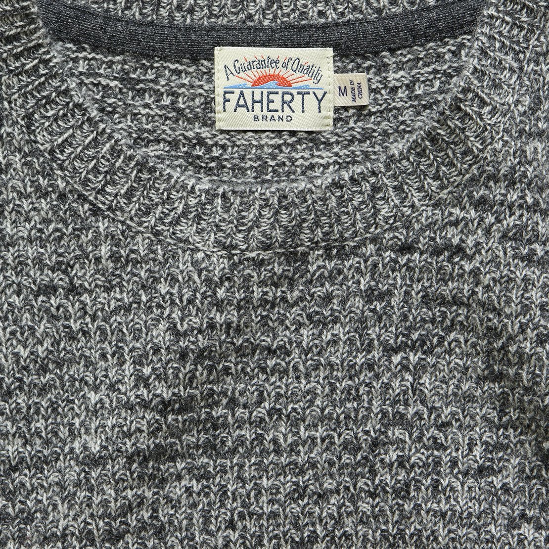 
                          Cashmere Crewneck - Charcoal Marl - Faherty - STAG Provisions - Tops - Sweater
                        