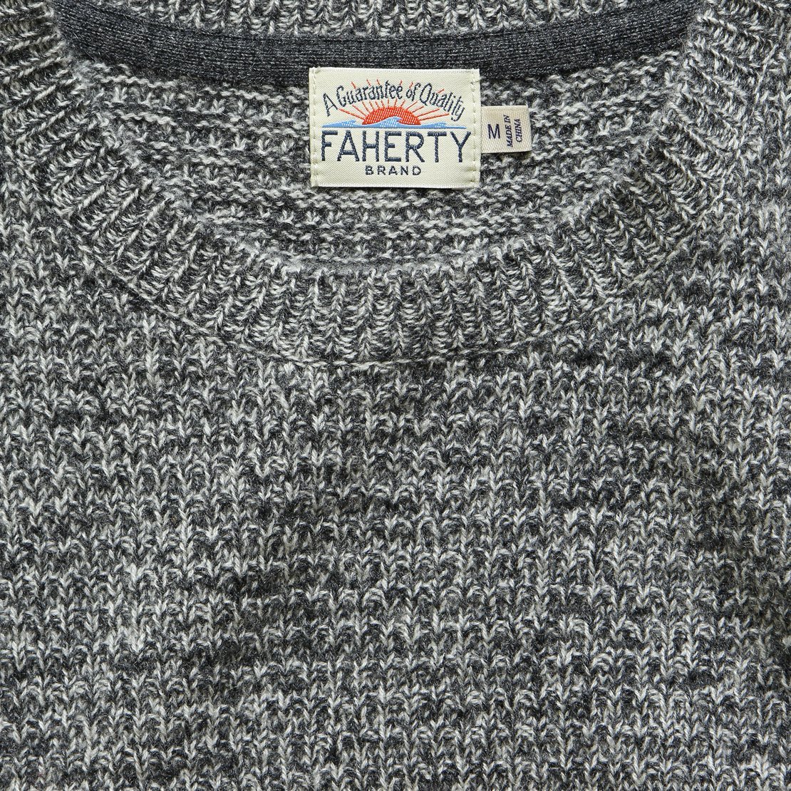 Cashmere Crewneck - Charcoal Marl - Faherty - STAG Provisions - Tops - Sweater