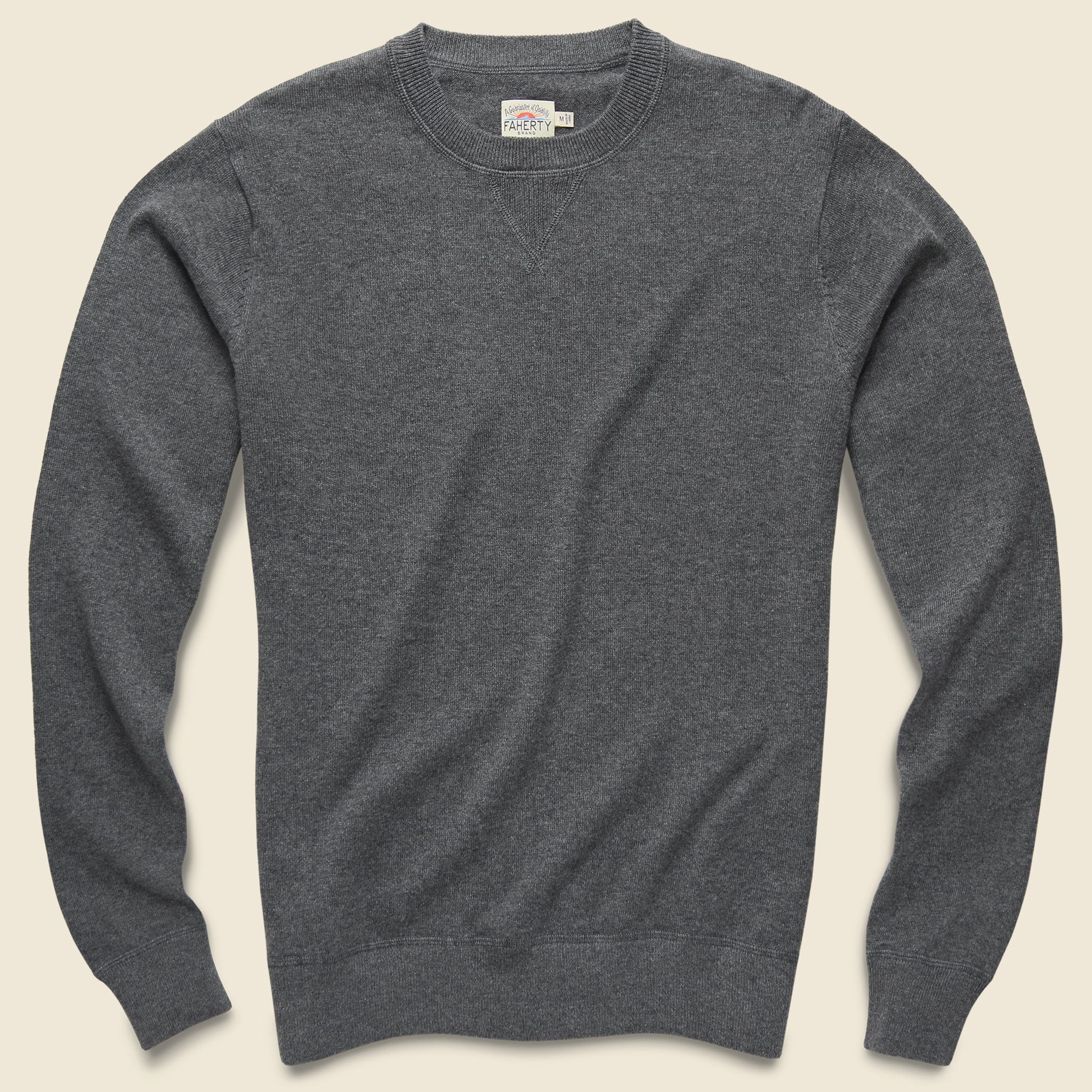 Sconset Crew Sweater - Ash Heather - Faherty - STAG Provisions - Tops - Sweater