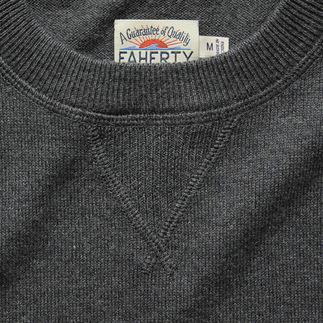 Sconset Crew Sweater - Ash Heather - Faherty - STAG Provisions - Tops - Sweater