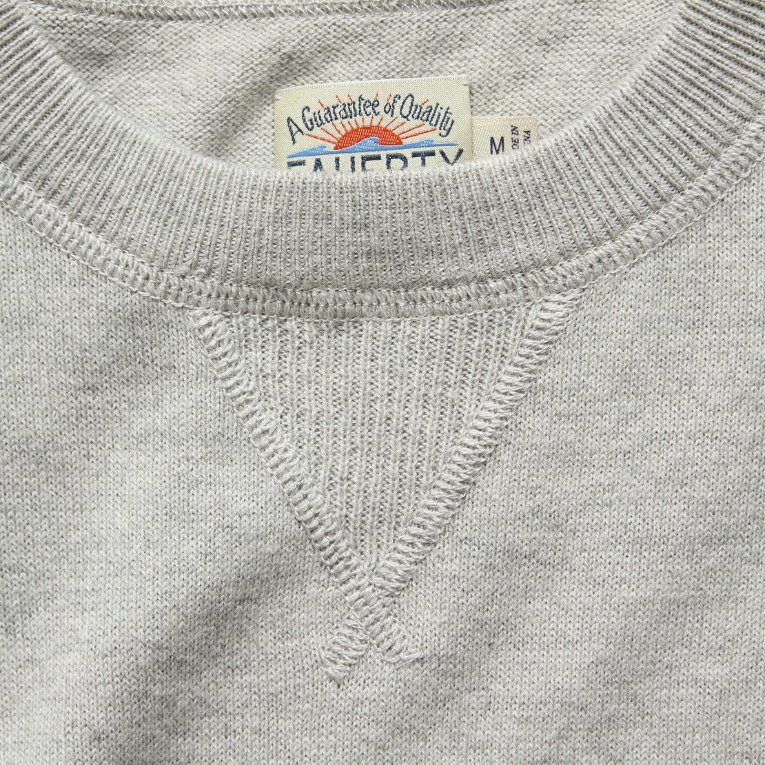 
                          Sconset Crew Sweater - Light Grey Heather - Faherty - STAG Provisions - Tops - Sweater
                        