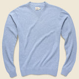 Sconset Crew Sweater - Blue Sky Heather - Faherty - STAG Provisions - Tops - Sweater