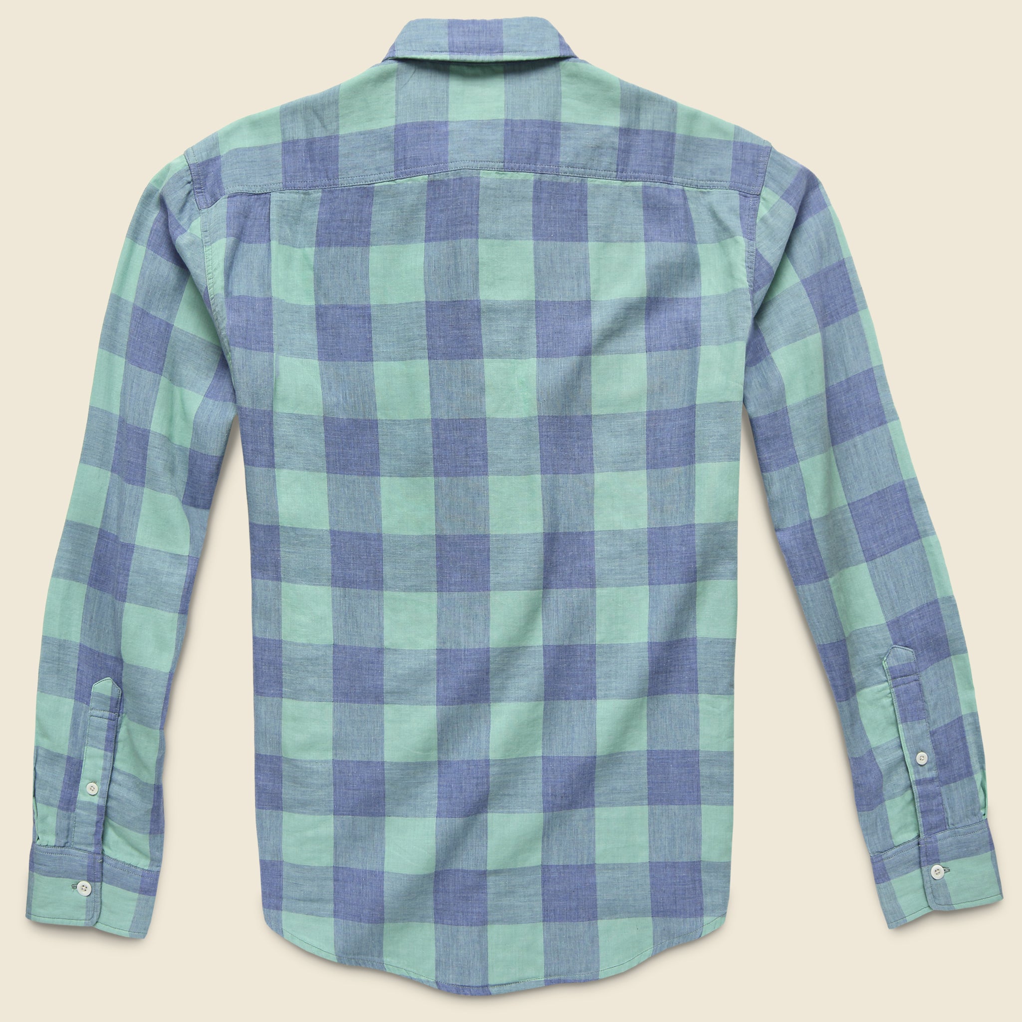 
                          Belmar Workshirt - Teal Buffalo Check - Faherty - STAG Provisions - Tops - L/S Woven - Plaid
                        