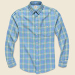 Organic Cotton Field Shirt - Green Blue Plaid - Faherty - STAG Provisions - Tops - L/S Woven - Plaid