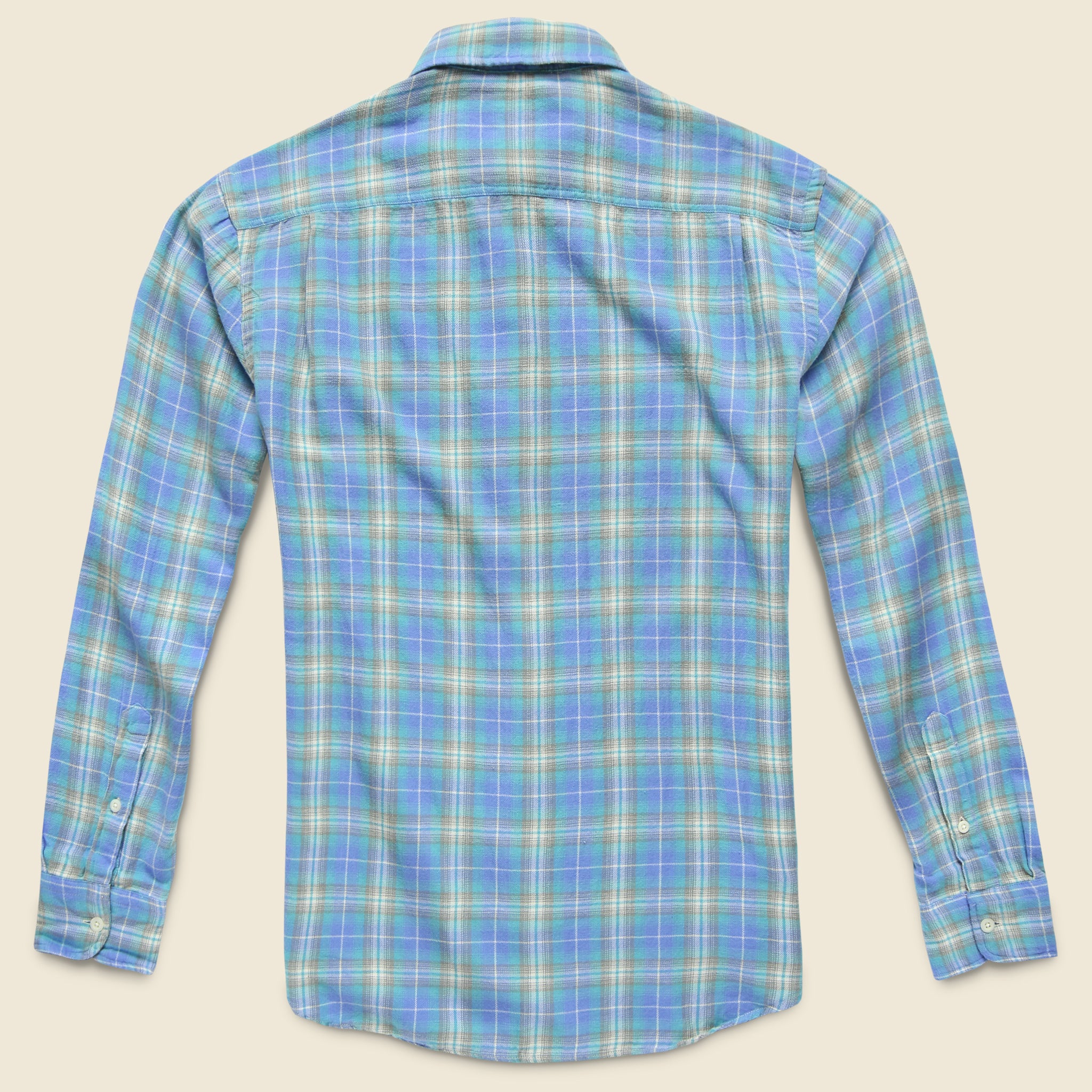 
                          Organic Cotton Field Shirt - Green Blue Plaid - Faherty - STAG Provisions - Tops - L/S Woven - Plaid
                        