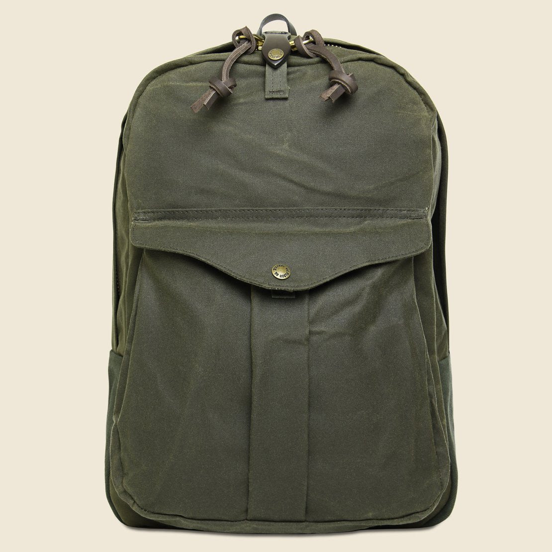 Filson Tin Cloth Journeyman Backpack - Otter Green