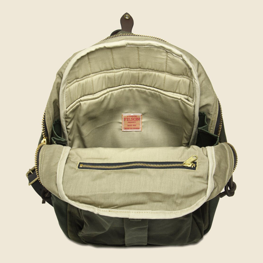 Tin Cloth Journeyman Backpack - Otter Green - Filson - STAG Provisions - Accessories - Bags / Luggage