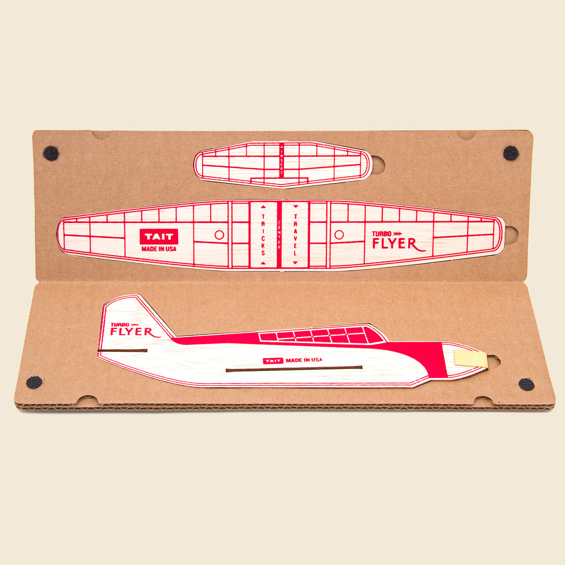 Turbo Flyer Balsa Airplane Kit - Red - Home - STAG Provisions - Gift - Miscellaneous