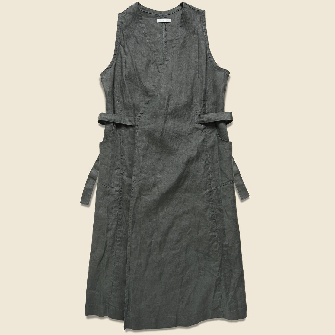 Fog Linen Linen Salon Dress - Grey