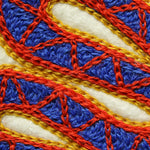 Patch - Red/Blue Snake - Fort Lonesome - STAG Provisions - Accessories - Patches