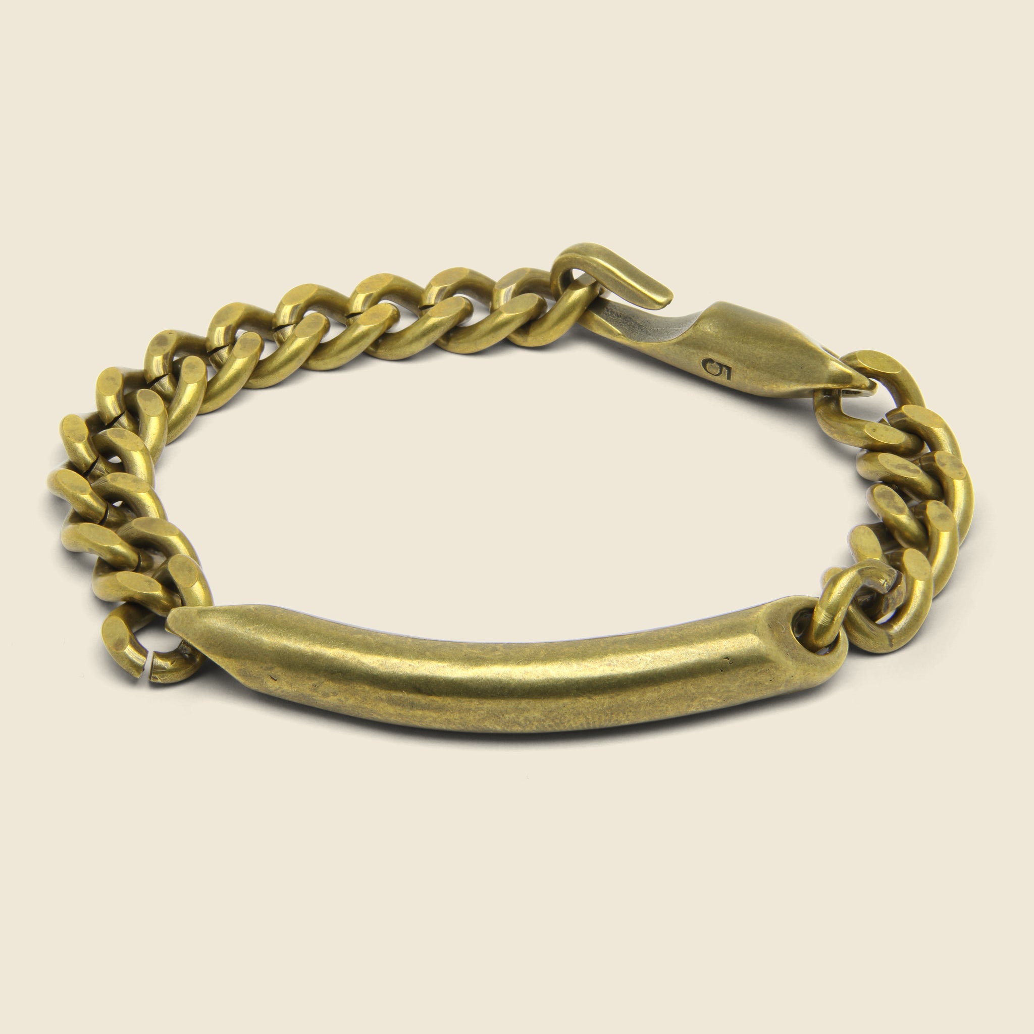 ID Chain Bracelet - Brass - Giles & Brother - STAG Provisions - Accessories - Cuffs