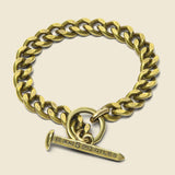 Spike Toggle Chain Bracelet - Brass - Giles & Brother - STAG Provisions - Accessories - Cuffs