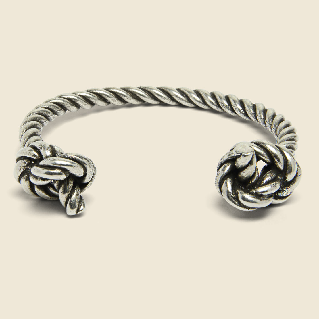 Twisted Knot Open Cuff - Silver Oxide - Giles & Brother - STAG Provisions - Accessories - Cuffs