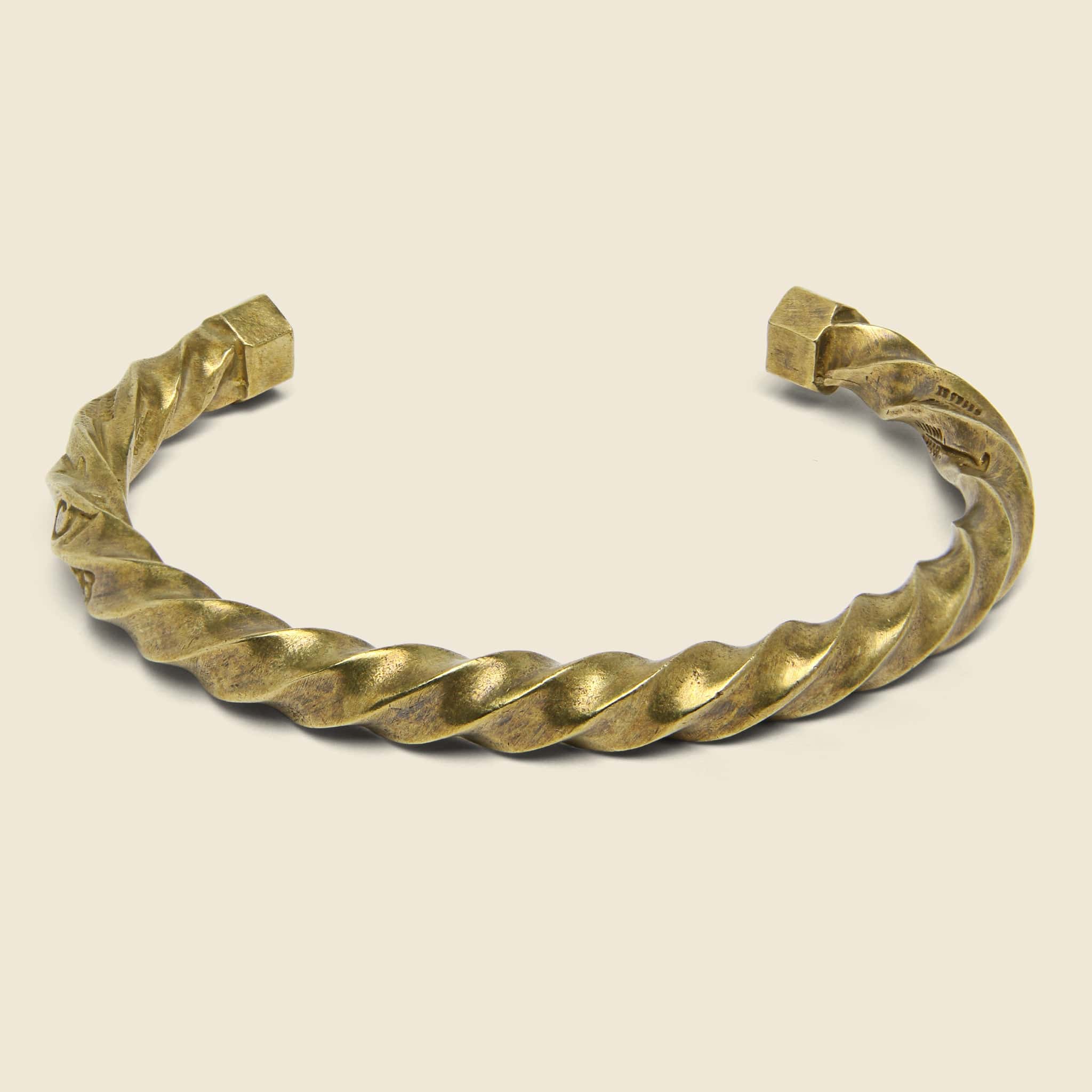 Twisted Cuff - Brass - Giles & Brother - STAG Provisions - Accessories - Cuffs