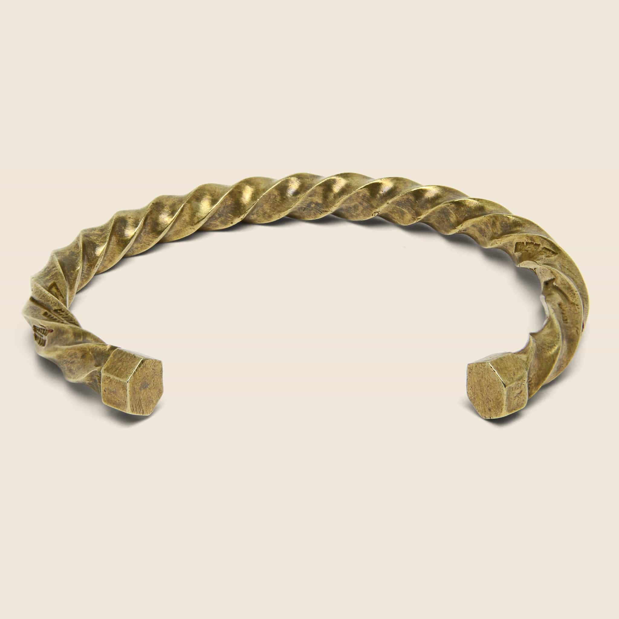 Twisted Cuff - Brass - Giles & Brother - STAG Provisions - Accessories - Cuffs