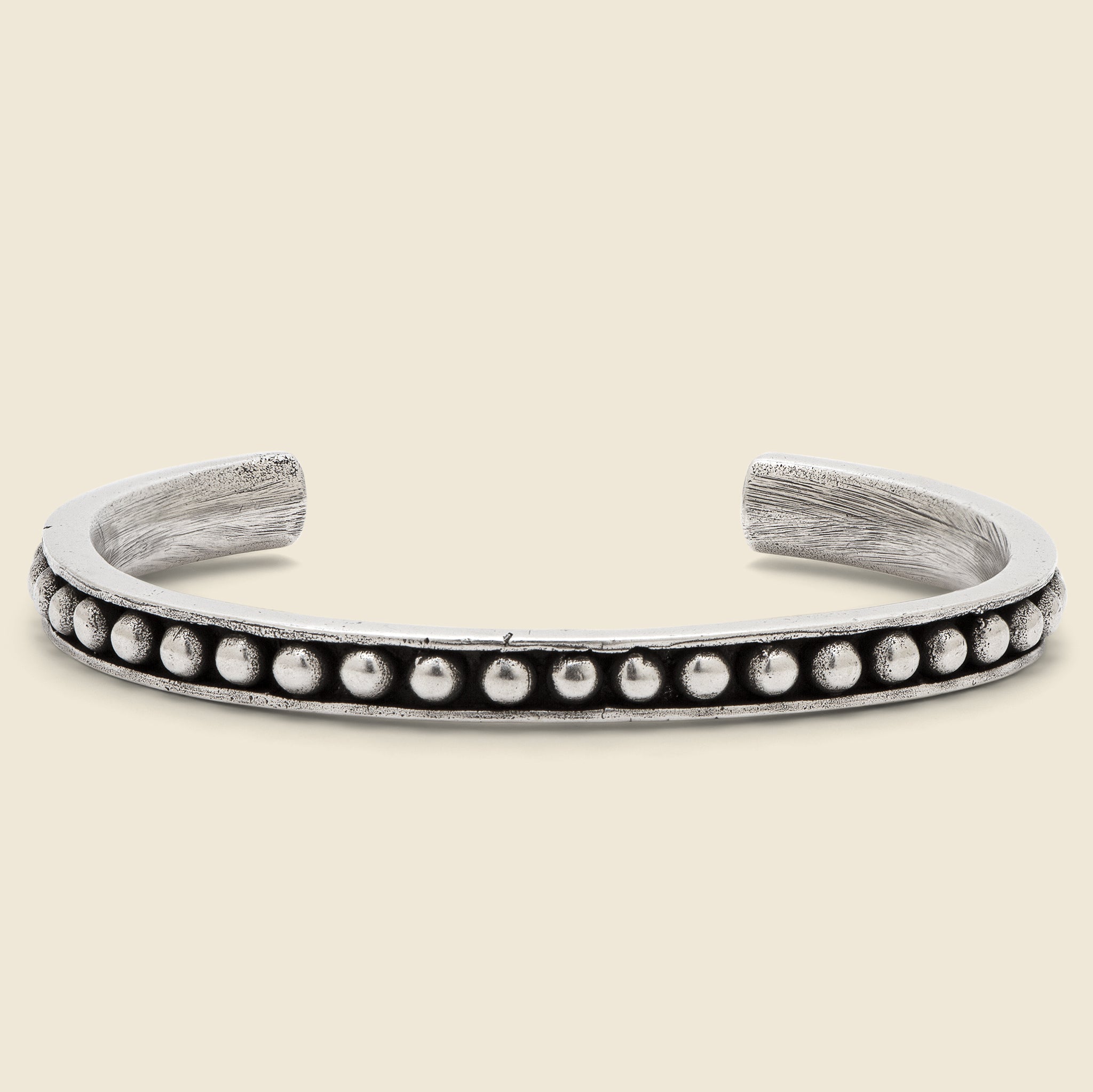 Beaded Cuff - Silver Oxide - Giles & Brother - STAG Provisions - Accessories - Cuffs