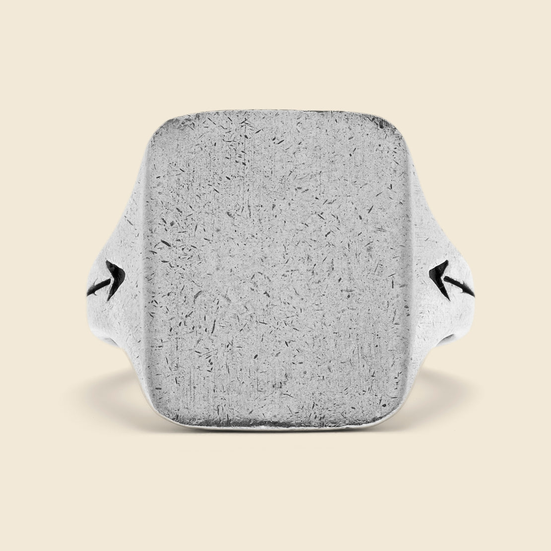 The Rectangle Signet Ring - Silver