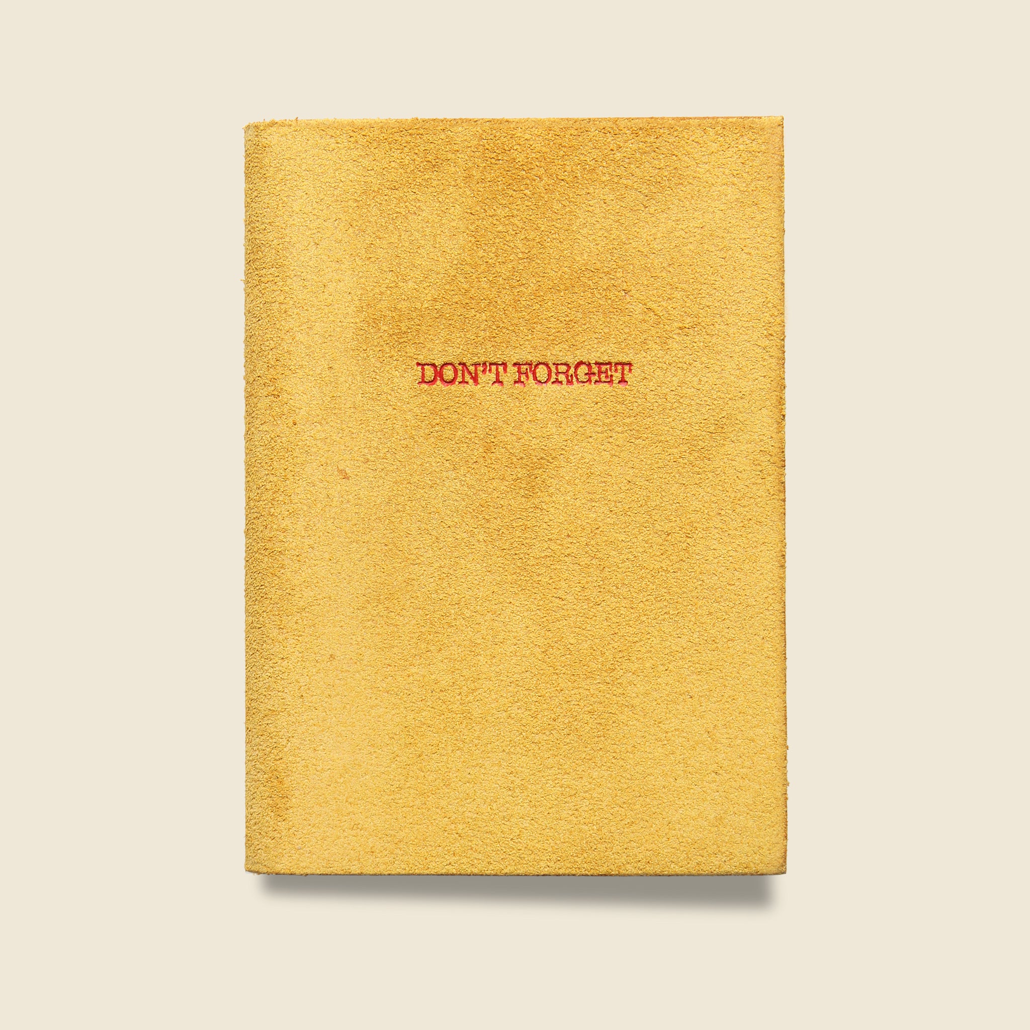 "DON'T FORGET" Leather Journal - Yellow - Paper Goods - STAG Provisions - Gift - Stationery