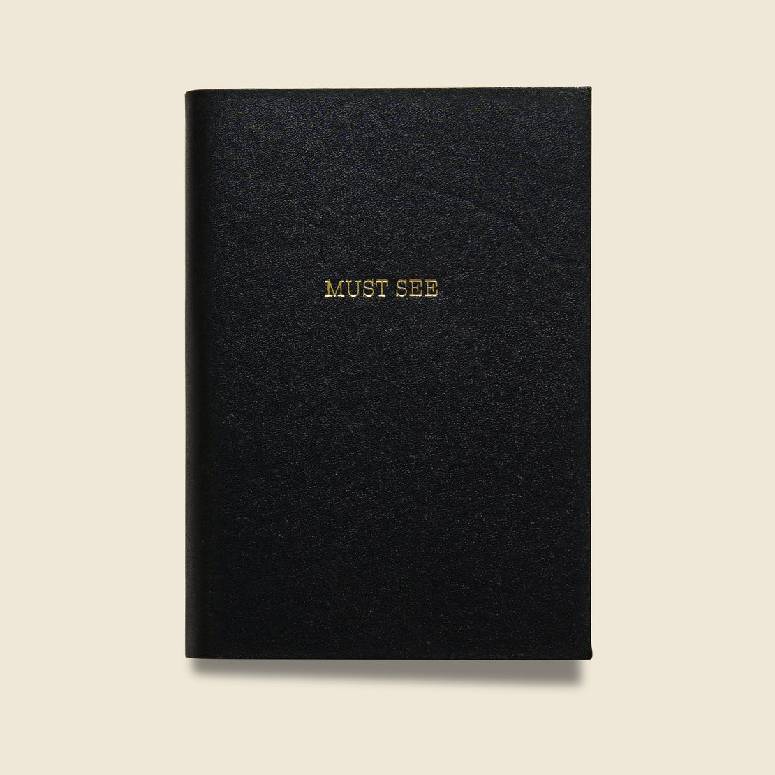 Paper Goods "MUST SEE" Leather Journal - Black