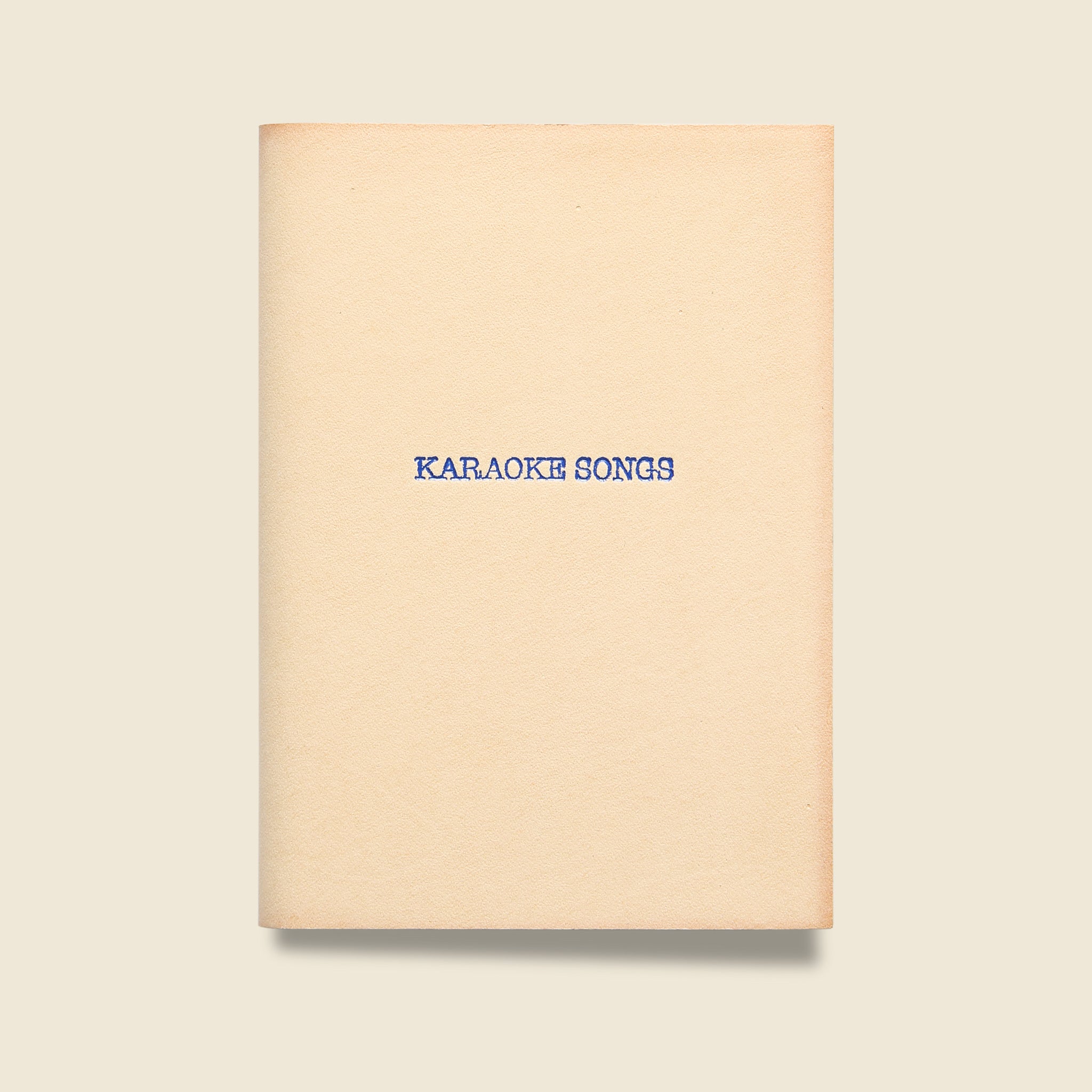 "KARAOKE SONGS" Leather Journal - Natural - Paper Goods - STAG Provisions - Gift - Stationery