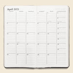 2021 Embossed Leather Pocket Datebook - Black Crocodile - Paper Goods - STAG Provisions - Gift - Stationery