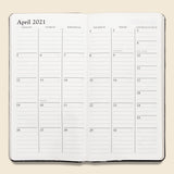 2021 Embossed Leather Pocket Datebook - Black Crocodile - Paper Goods - STAG Provisions - Gift - Stationery