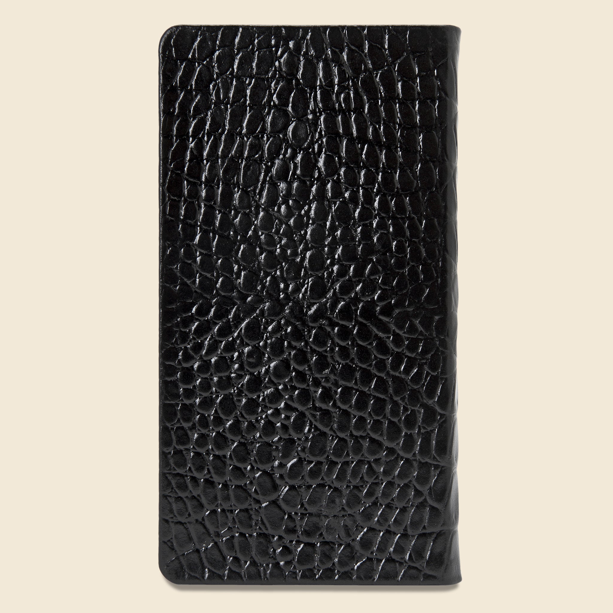 
                          2021 Embossed Leather Pocket Datebook - Black Crocodile - Paper Goods - STAG Provisions - Gift - Stationery
                        