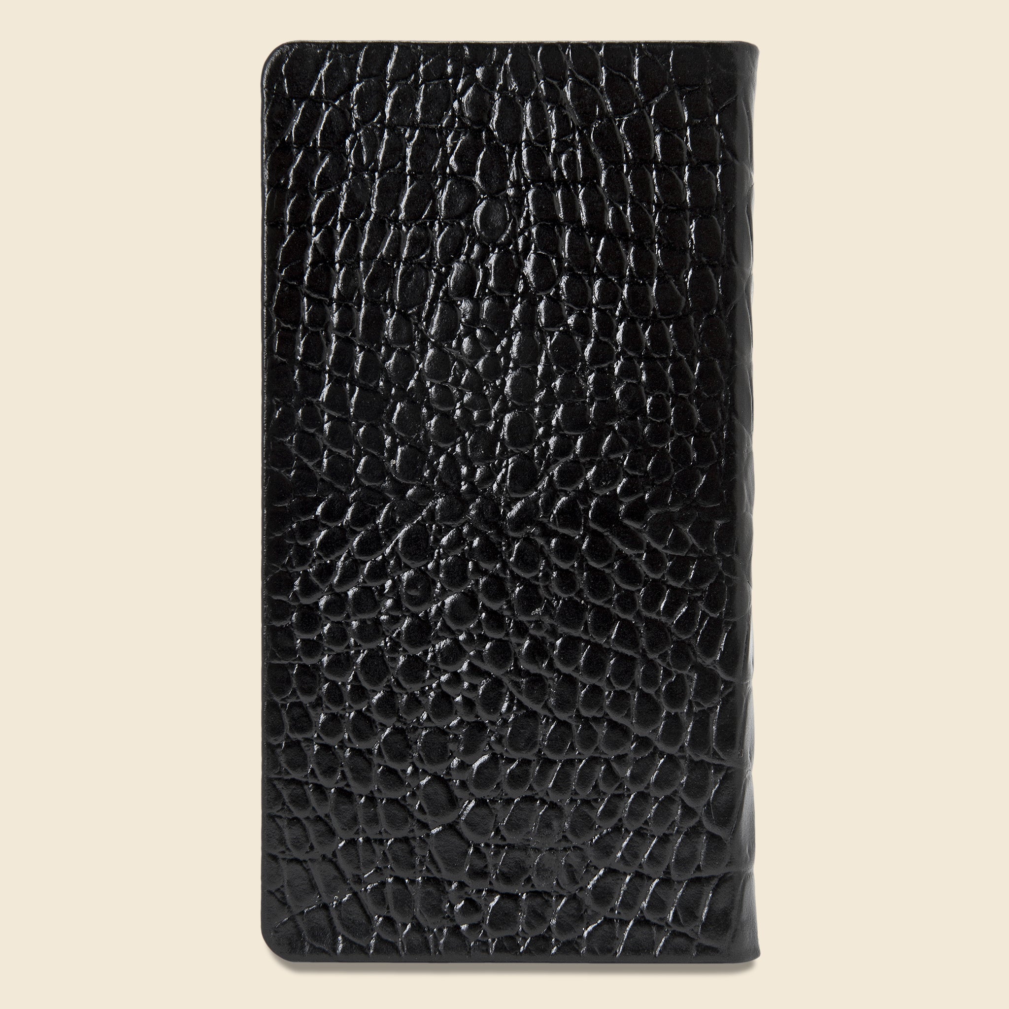 2021 Embossed Leather Pocket Datebook - Black Crocodile - Paper Goods - STAG Provisions - Gift - Stationery