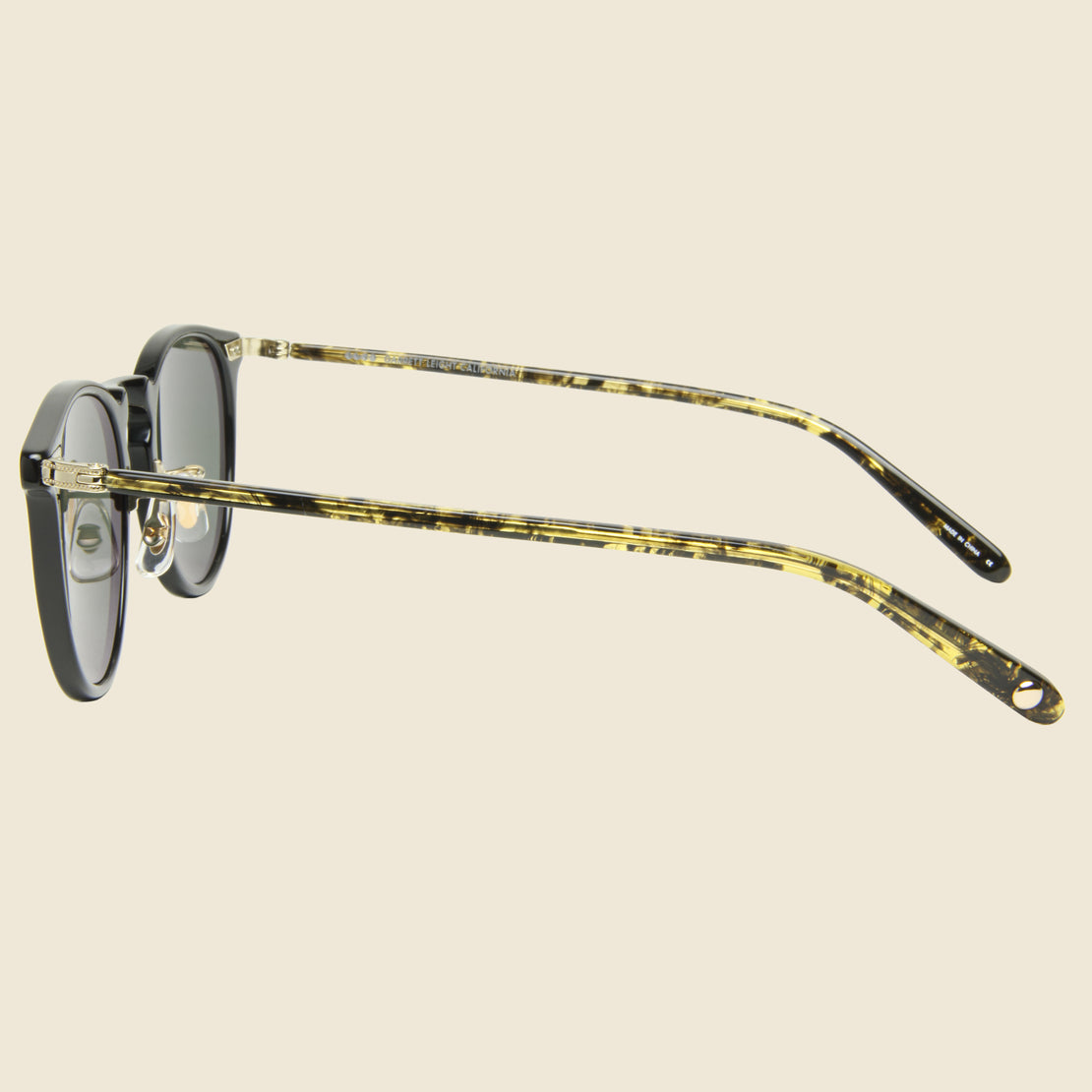 Ocean 46mm - Black Amber/Gold - Garrett Leight - STAG Provisions - Accessories - Eyewear