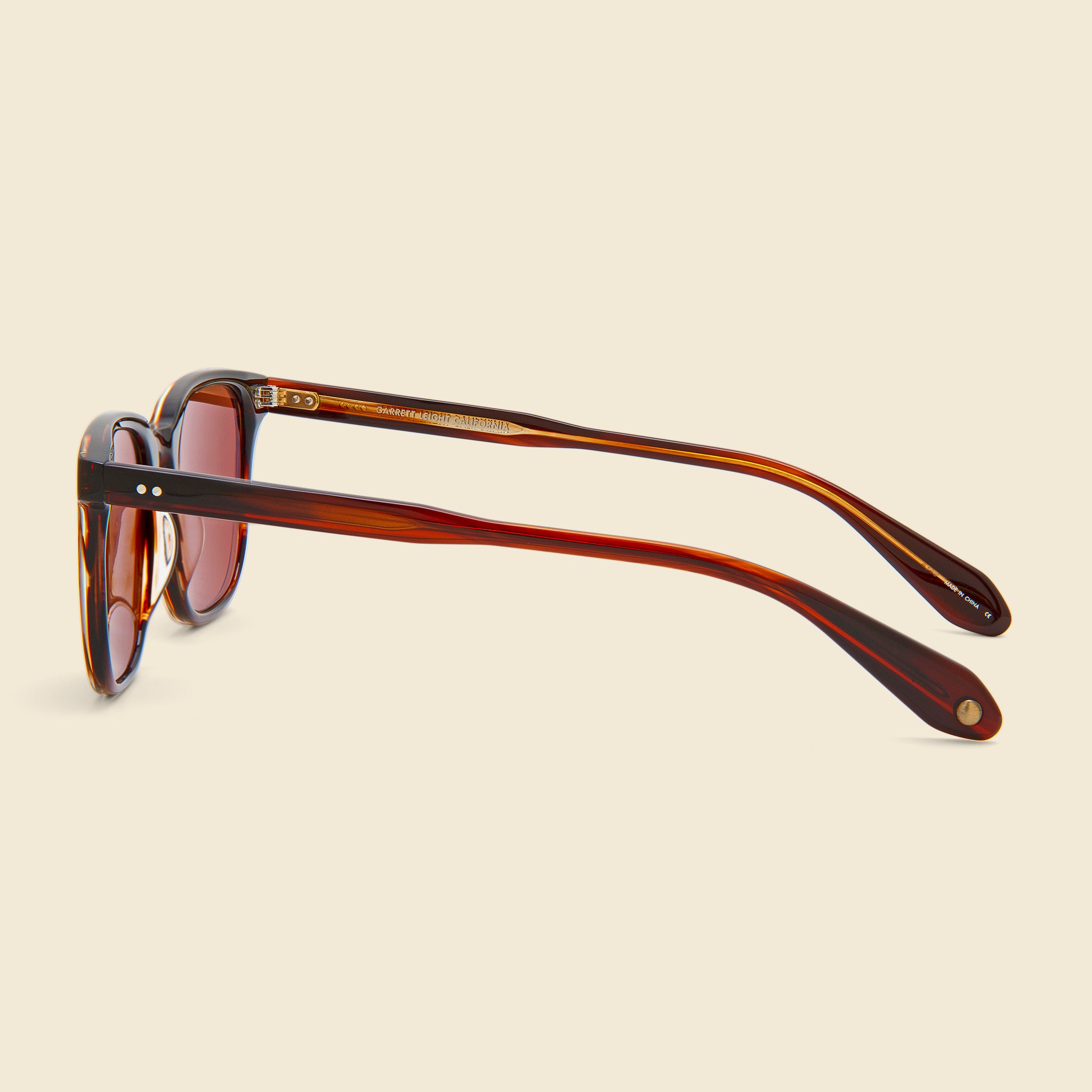 
                          Emperor 52mm - Mahogany Tortoise/Oak - Garrett Leight - STAG Provisions - Accessories - Eyewear
                        