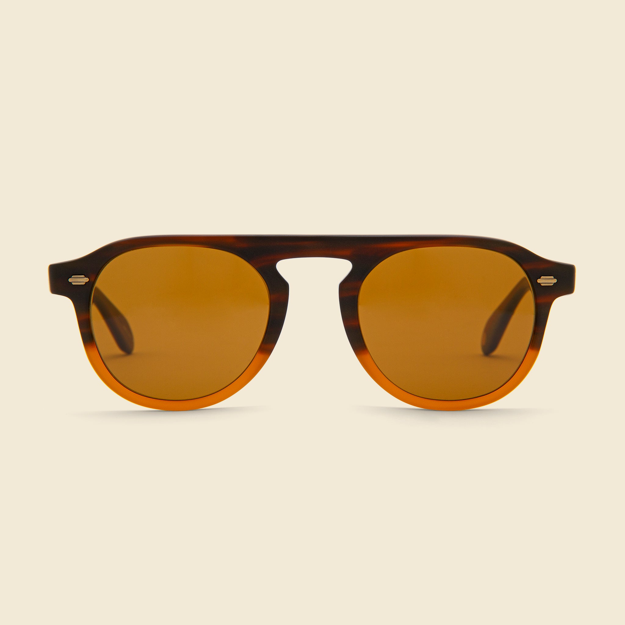 Harding 47mm - Matte Dark Caramel Gradient/Pure Brown - Garrett Leight - STAG Provisions - Accessories - Eyewear