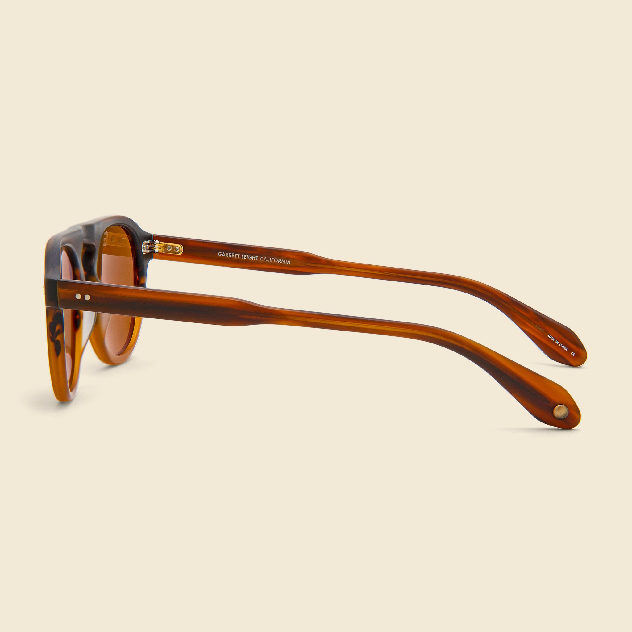 
                          Harding 47mm - Matte Dark Caramel Gradient/Pure Brown - Garrett Leight - STAG Provisions - Accessories - Eyewear
                        