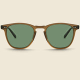 Brooks 47mm - Matte Espresso/G15 Polarized - Garrett Leight - STAG Provisions - Accessories - Eyewear