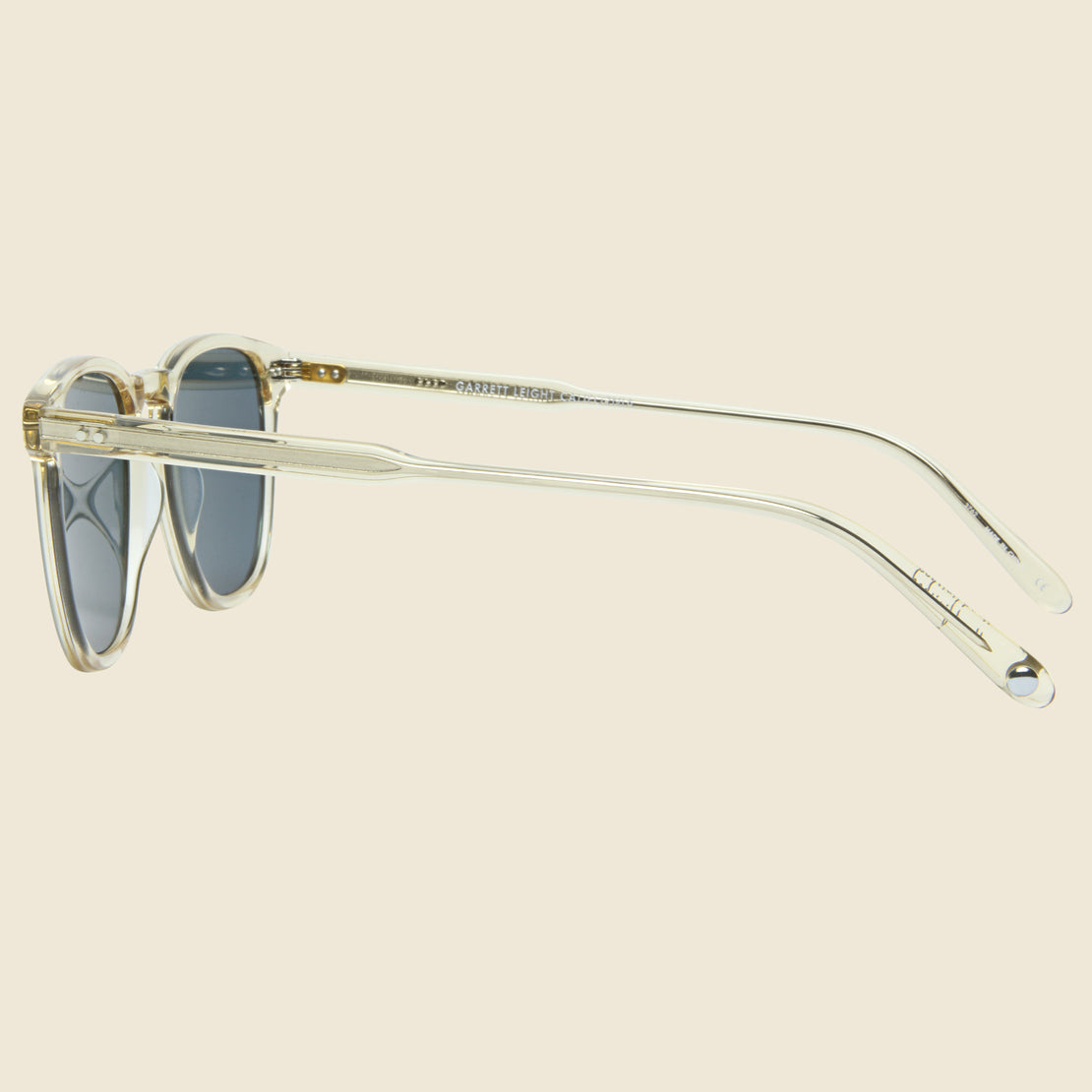 Brooks 47mm - Champagne/Semi-Flat Blue Smoke - Garrett Leight - STAG Provisions - Accessories - Eyewear