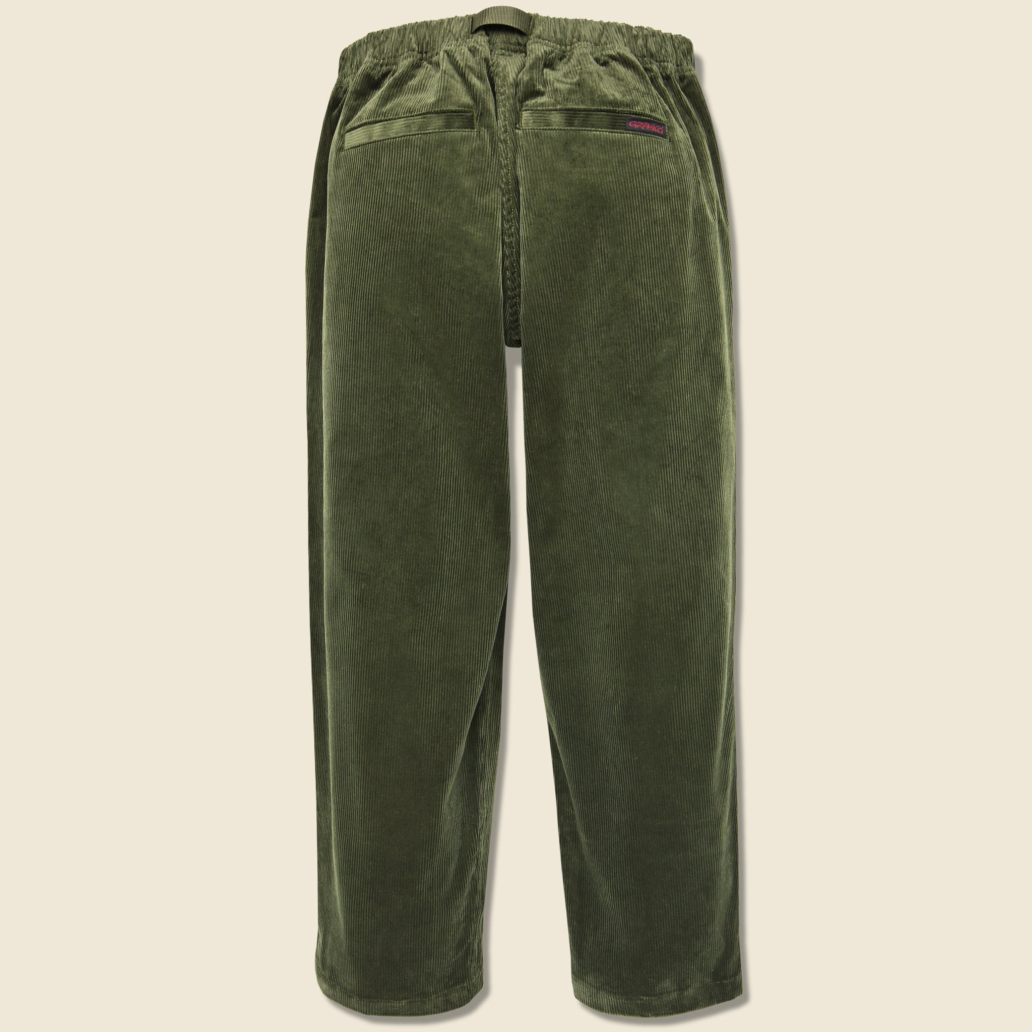 Loose Tapered Corduroy Pants - Olive - Gramicci - STAG Provisions - Pants - Corduroy