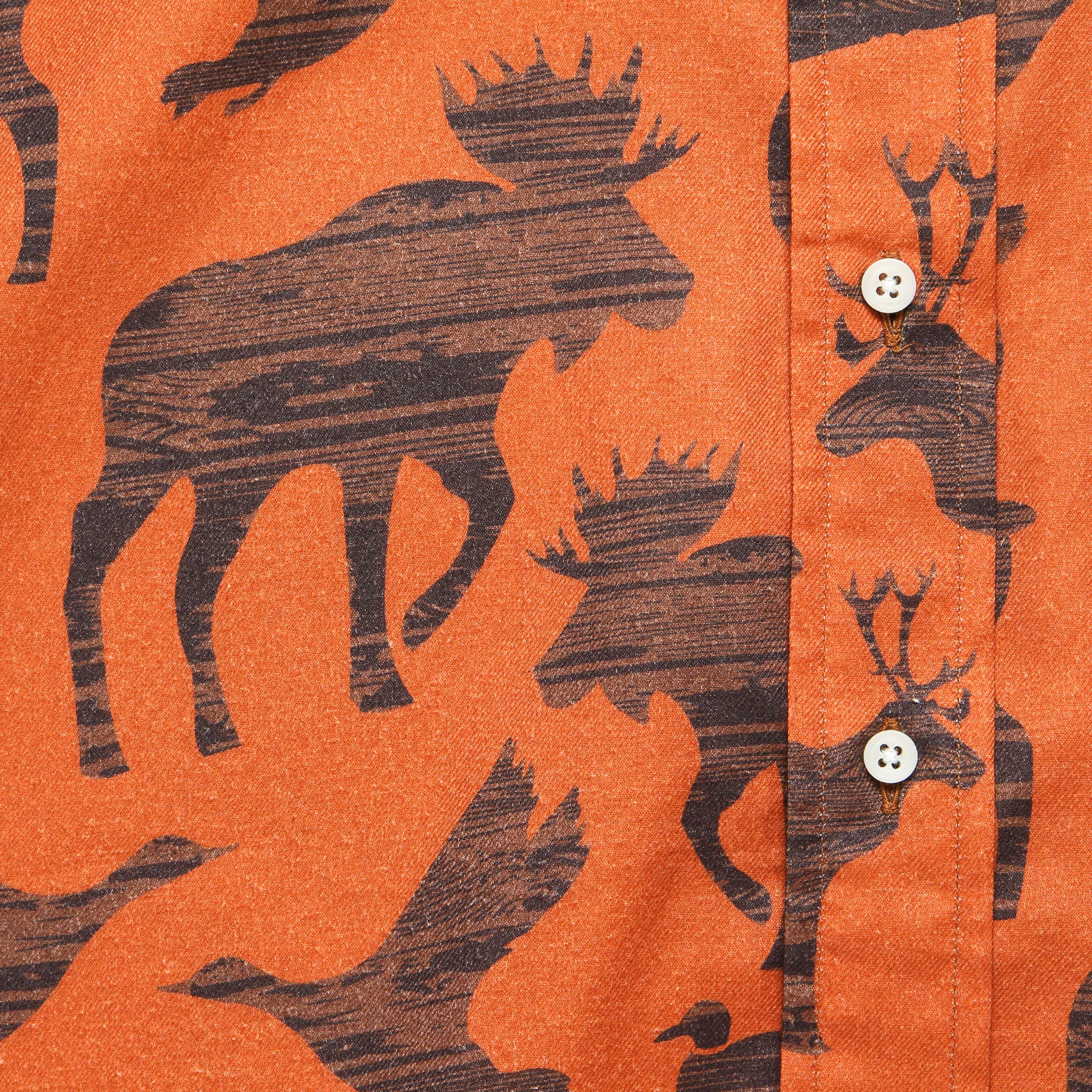 
                          Earth Flannel Shirt - Orange - Gitman Vintage - STAG Provisions - Tops - L/S Woven - Other Pattern
                        