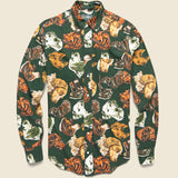 Man's Best Friend Shirt - Green - Gitman Vintage - STAG Provisions - Tops - L/S Woven - Other Pattern
