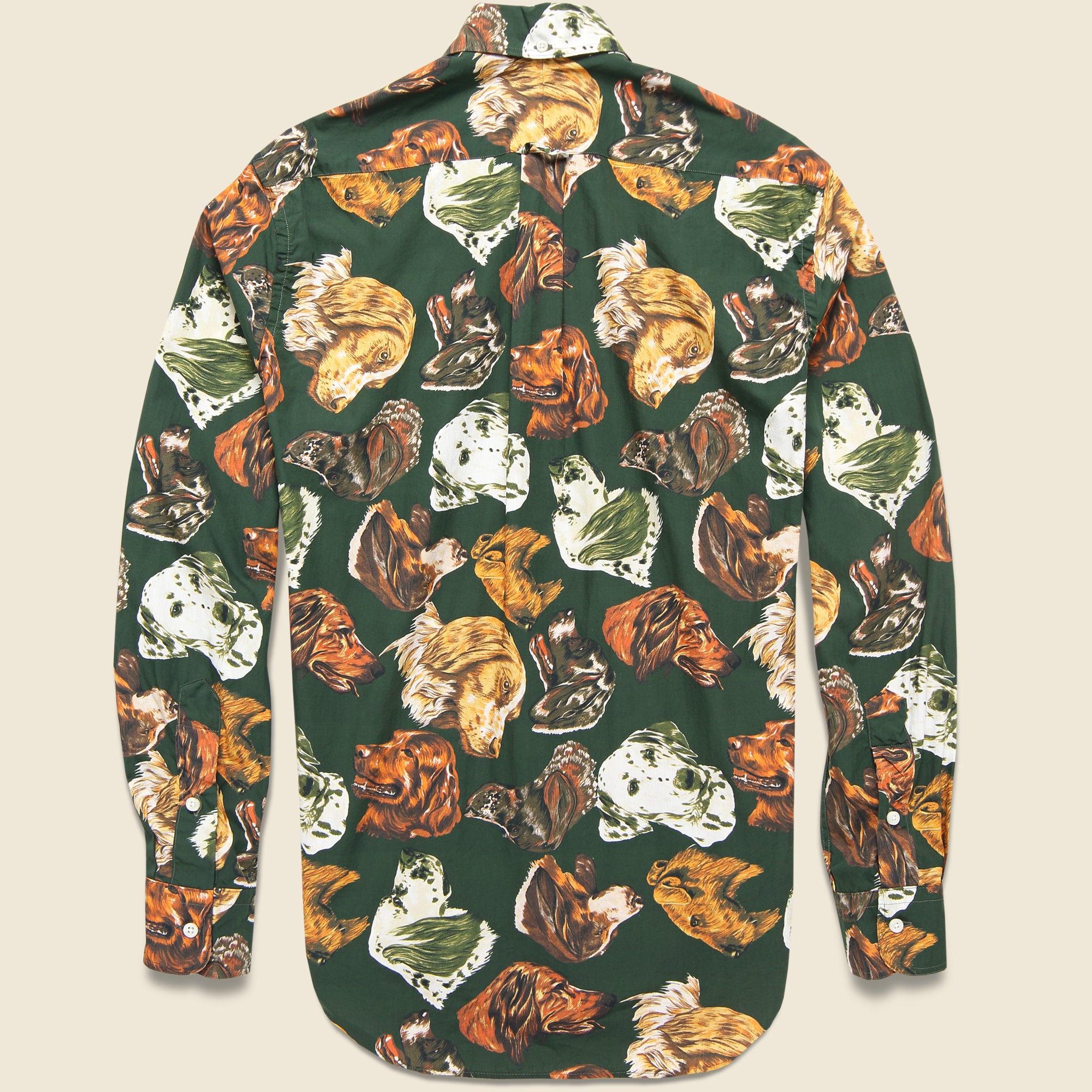 Man's Best Friend Shirt - Green - Gitman Vintage - STAG Provisions - Tops - L/S Woven - Other Pattern