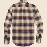 Slub Check Shirt - Tan Indigo - Gitman Vintage - STAG Provisions - Tops - L/S Woven - Plaid