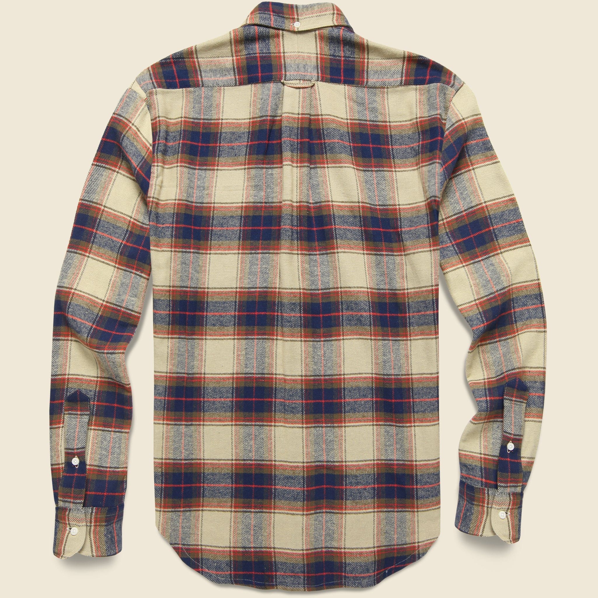 Slub Check Shirt - Tan Indigo - Gitman Vintage - STAG Provisions - Tops - L/S Woven - Plaid