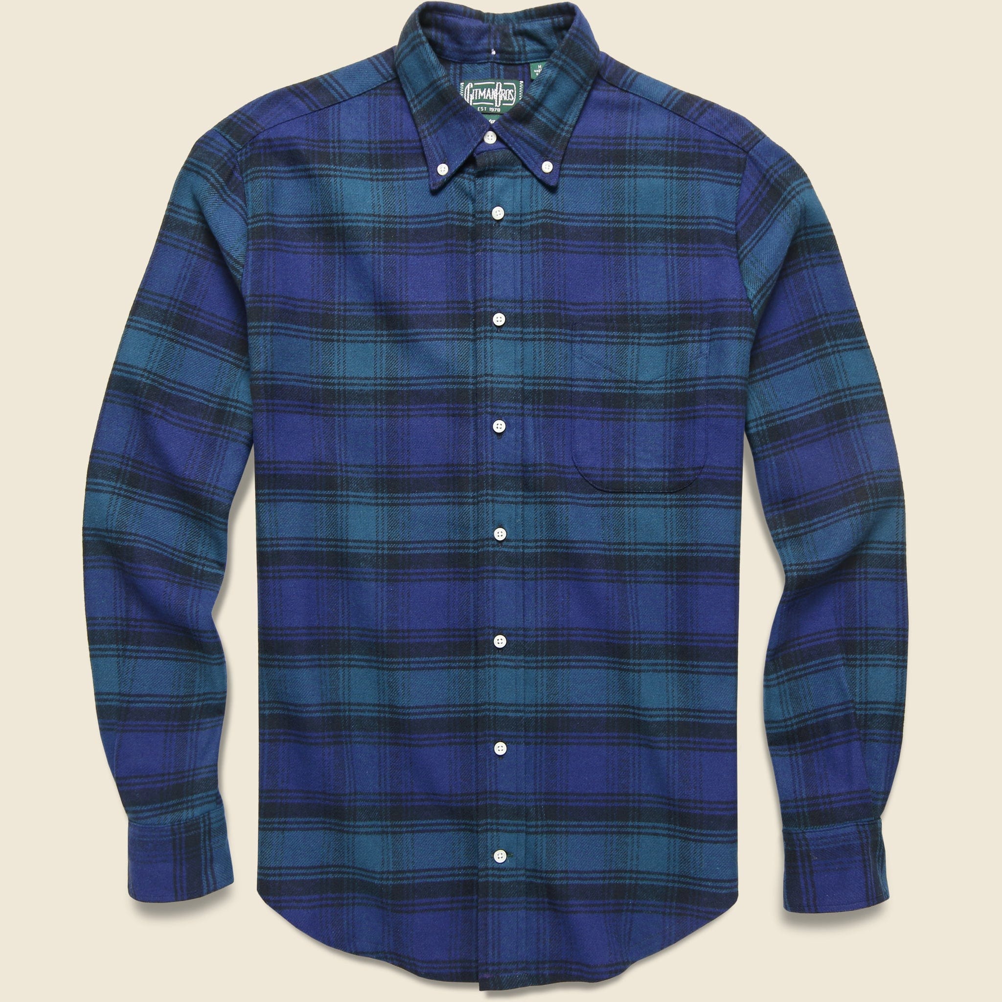 Slub Check Shirt - Blackwatch Indigo - Gitman Vintage - STAG Provisions - Tops - L/S Woven - Plaid