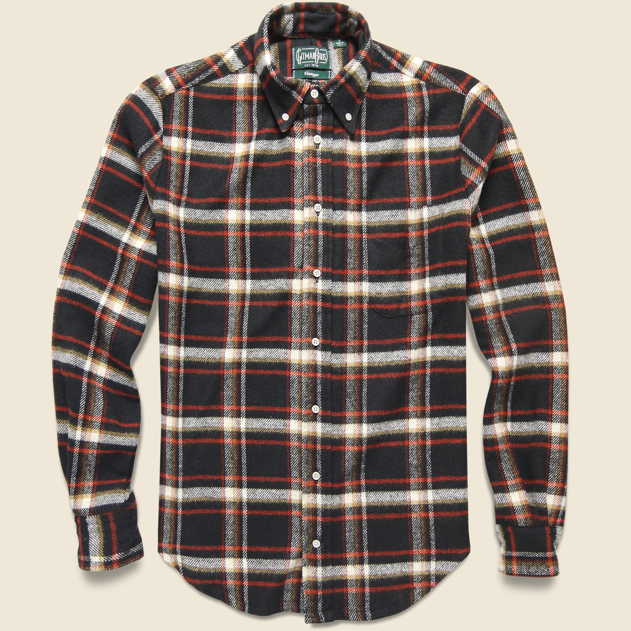 Country Plaid Shirt - Red - Gitman Vintage - STAG Provisions - Tops - L/S Woven - Plaid